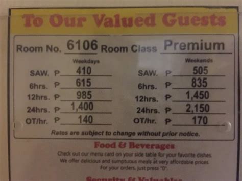 sogo hotel pasay price list